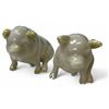 Image 1 : 2x Vintage Belleek Pig Figurines