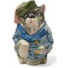 Image 1 : Vintage Majolica Bulldog Humidor (Chipped)