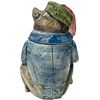 Image 2 : Vintage Majolica Bulldog Humidor (Chipped)