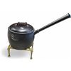 Image 1 : Vintage Kenrick No.7 Cast Iron Cooking Pot With Brass Trivet Stand