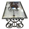 Image 2 : Vintage Rod Iron Glass Top Coffee Table