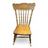 Image 1 : Vintage Press back Wooden Rocking Chair