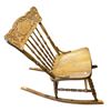 Image 2 : Vintage Press back Wooden Rocking Chair