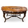Image 1 : Vintage Handled  Floral Detailed Side Table