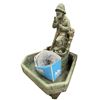 Image 1 : 1980 Henri Studio 5650 Concrete Smoking Fisherman Water Fountain
