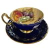 Image 1 : Vintage Aynsley Fruit Themed Tea Cup & Saucer