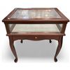Image 1 : Glass Flip Top Display Table With Single Padded Drawer