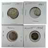Image 2 : 5x Vintage Silver Coins: Britain & Australian
