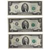 Image 2 : Assorted World Currency: 3x American $2 Bills, American Coins, & More