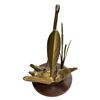 Image 2 : Vintage Brass Crane Figurine