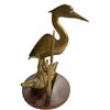Image 3 : Vintage Brass Crane Figurine