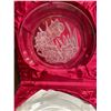 Image 3 : Vintage Set Of Hoya Crystal Floral Plates