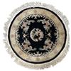 Image 1 : Vintage Asian 4 Toed Dragon Theme3d Circular Area Rug