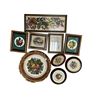 Image 2 : Group -Framed  Lithograph "Block 86" #124/300 by San Cipriano & High quality framed floral need poin