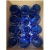 Image 1 : Blue glass wine glass set (x12)