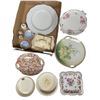 Image 1 : Group - Decorative English & Bavarian bone China and ceramic plates, butter dish & saucers