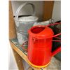 Image 2 : Shelf lot of vintage watering cans