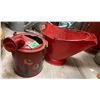 Image 2 : 6 pc - Vintage milk container, buckets, metal bucket & planter