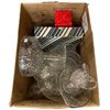 Image 3 : Box of cut glass serving dishes, cups, etc.