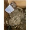 Image 2 : Box of cut glass serving dishes, cups, etc.