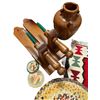 Image 2 : Large lot of vintage wooden candle holders, ceramic jug, place mats, clocks, etc.