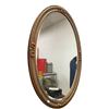 Image 1 : Vintage framed  oval wall mirror - 32x22.5"