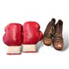 Image 1 : Sports Equipment: Antique Football Cleats & Vintage Boxing Gloves