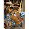 Image 2 : Group containing brass lantern, candle holders, vintage kitchen wares, etc.
