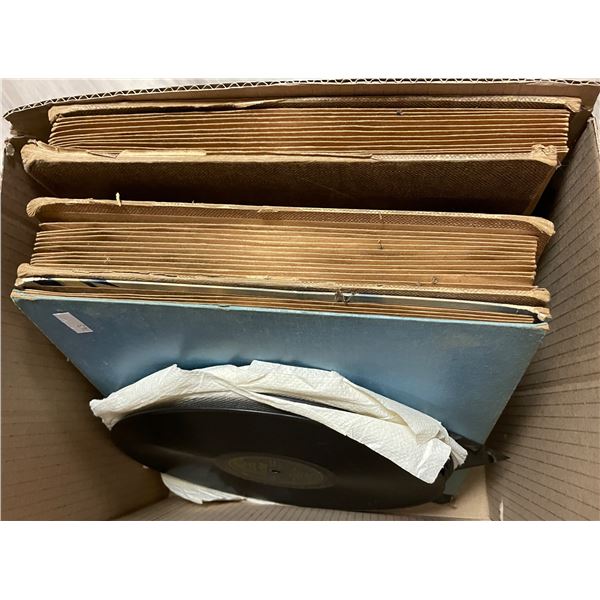 Box of vintage records - Various sizes