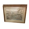 Image 2 : 2 pc - Framed vintage pictures of a Steam Shovel in Nevada & Horse drawn wagon in1920