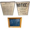 Image 1 : 3 pc - Vintage "Rules of Conduct" from the Drummond Coilery, Employee Conduct Rules from 1903 & Engi