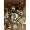 Image 1 : Large lot of brass candle holders