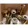 Image 2 : Large lot of brass candle holders