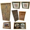 Image 1 : Group - Vintage artwork & wall display cabinets