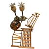 Image 2 : Collection of vintage candle holders, copper kettle, key holders, etc.