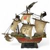 Image 8 : 3 pc - Wooden ship models including "Santa Maria"