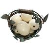 Image 2 : Vintage metal basket containing ostrich eggs