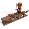 Image 1 : Wooden African medicine container