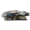 Image 1 : 2pc - Shelf of silver plated serving dishes and kitchen ware