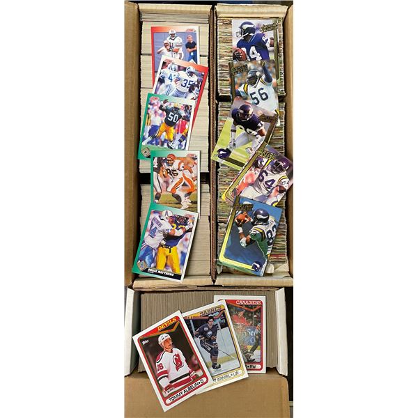 Assorted Football & Hockey Cards