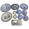 Image 1 : 8x Vintage Blue/White Chinaware: Woods, Liberty Blue, & More