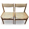 Image 1 : 2x Mid Century Modern Teak Chairs