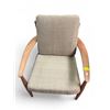 Image 1 : Mid Century Modern Teak Curved Arm Chair