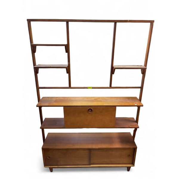 Mid Century Modern Teak Display Shelving Unit
