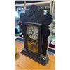 Image 2 : Antique Gingerbread Clock With Reverse Painted Glass Door