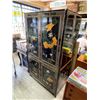 Image 2 : Vintage Asian Lacquered Entertainment Cabinet With Nature Scene Around