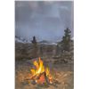 Image 2 : 1989 Stephen Lyman Double Signed L.E.P. "A Mountain Campfire"