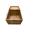 Image 2 : Antique Double Handled Wooden Lock Box