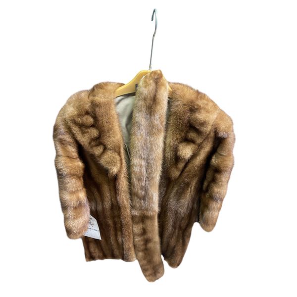 2x Vintage Pastel Mink Shawls