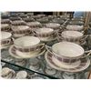 Image 2 : 129x Pieces Of Vintage Minton Acanthus Chinaware: Teacups, Saucers, Soup Bowls, Cream, Sugar, & More
